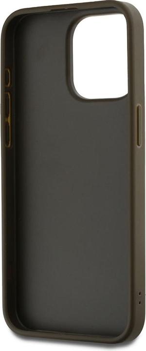 Produktbild DKNY PU Leather Stack Logo Wrist Strap Case for iPhone 15 Pro Brown (Apple iPhone 15 Pro)