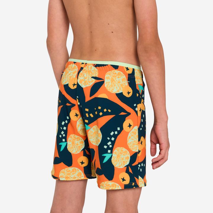 Produktbild Nabaiji Schwimmshorts Jungen lang - 100 Hotu orange (8, 9, 10)