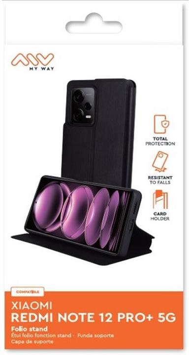 Produktbild My Way Etui Standfunktion Schwarz Series (Xiaomi Redmi Note 12 Pro 5G)