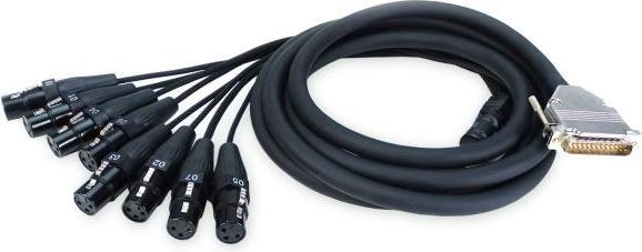 Actual product image keepdrum Multicore cable sna55-8 Sub-D DB-25 to 8x XLR female (3 m, Multicore)