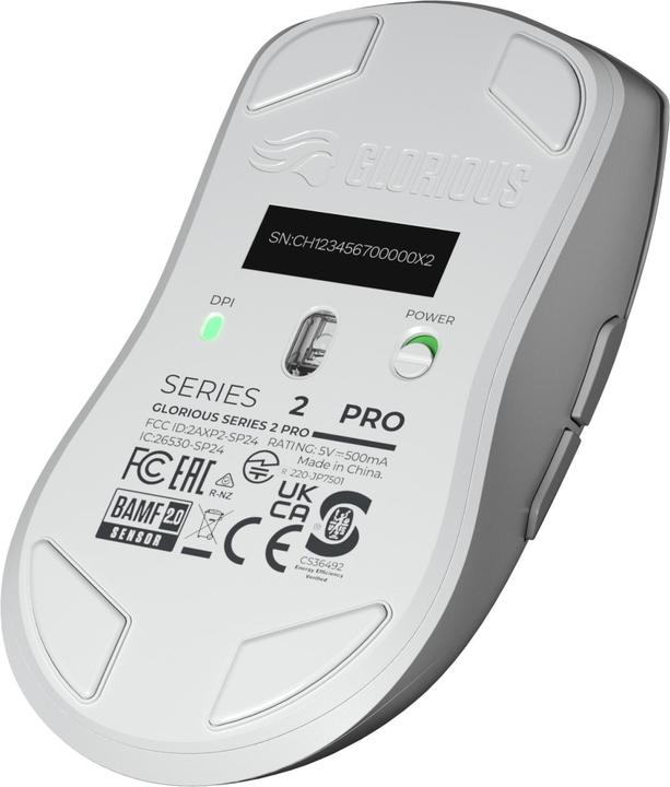Immagine prodotto Glorious Series 2 PRO Wireless Gaming Maus - weiss (Cablato, Senza fili)