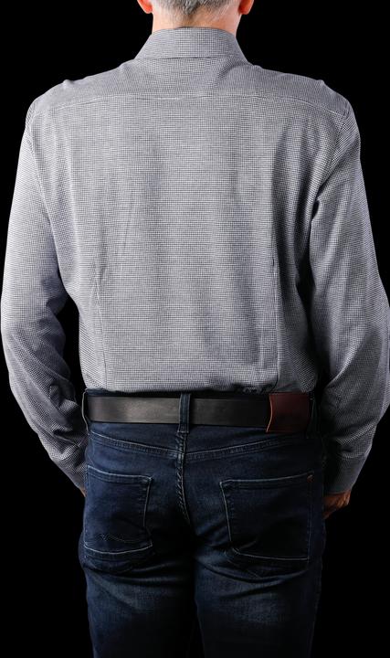 Produktbild The Basics Hemd Modern Fit Hai bügelleicht glencheck (37)