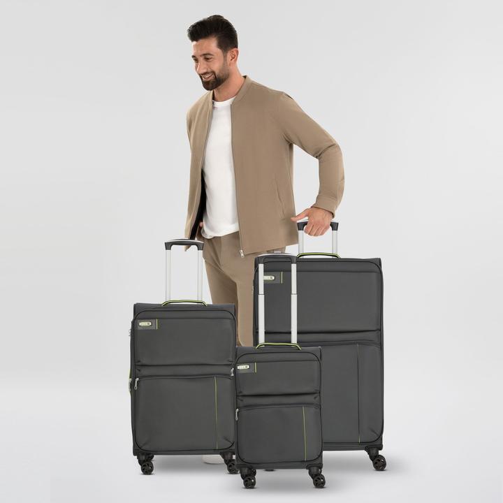 Image du produit D&N Travel Line 6704 Ensemble de valises à 4 roulettes 3pcs (208 l, XL (à partir de 115l))