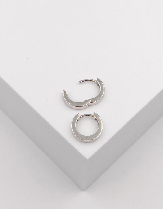 Actual product image Muau Creoles (750/18K white gold)
