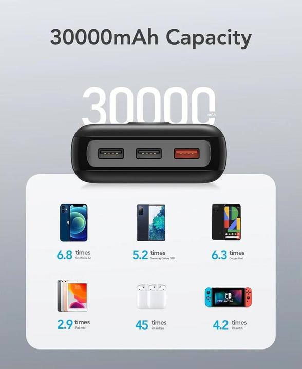 Produktbild Veger L30 (30000 mAh, 20 W, 111 Wh)