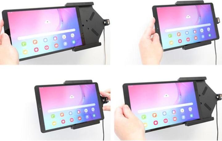 Produktbild Brodit PDA Halter aktiv Samsung Galaxy Tab A 10.1 2019 (T510/T515) mit USB-Kabel