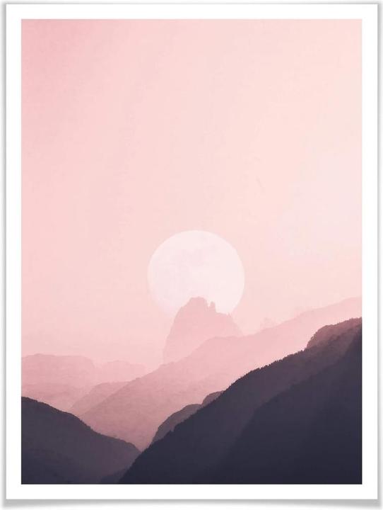 Image du produit Trenddeko Lever de soleil rose (60 x 80 cm)