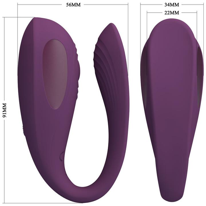 Actual product image Pretty Love Aari Purple Clitoris Massager Free App