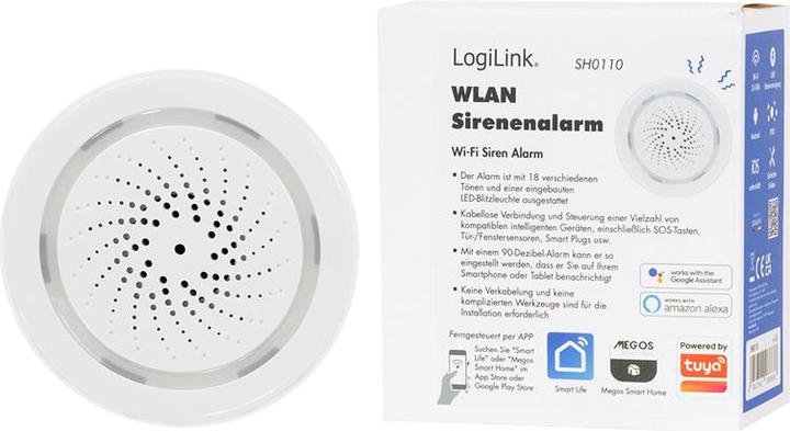 Produktbild LogiLink Smart Home Wi-Fi USB Siren Alarm