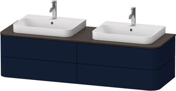 Image du produit Duravit Happy D.2 Plus Meuble sous-lavabo pour console murale, 1600x550 mm, 4 tiroirs, pour 2 vasque (160 x 55 x 41 cm)