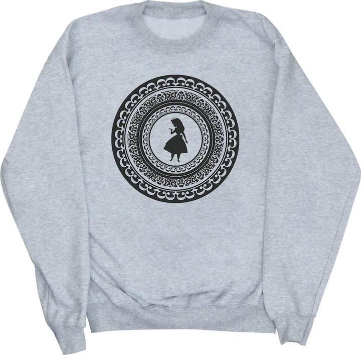 Disney Mädchen Alice im Wunderland Kreis Sweatshirt (116)