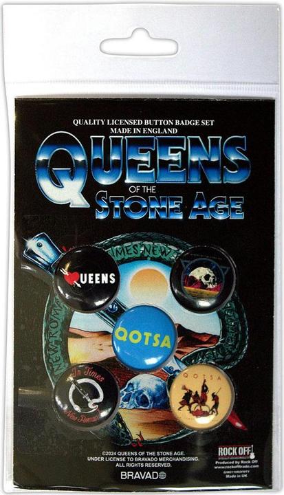 Immagine prodotto Queens Of The Stone Age Logo Distintivo Misura Confezione 5