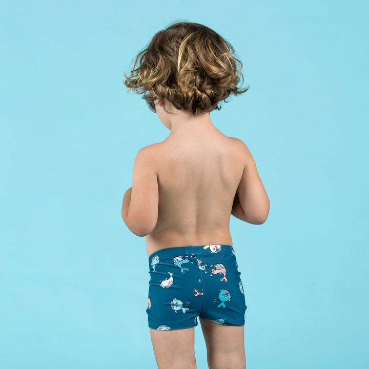Produktbild Nabaiji Badehose Boxer Baby/Kinder - Wal dunkelblau (74, 75 C)