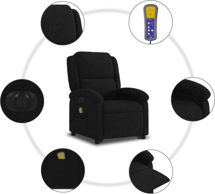 Image du produit VidaXL Fauteuil de massage releveur électrique Velours