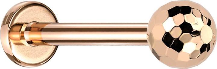 Produktbild Star Piercing Micro Threadless Labret rosegold mit Discokugel rosegold (Titan G23, ohne Messing)
