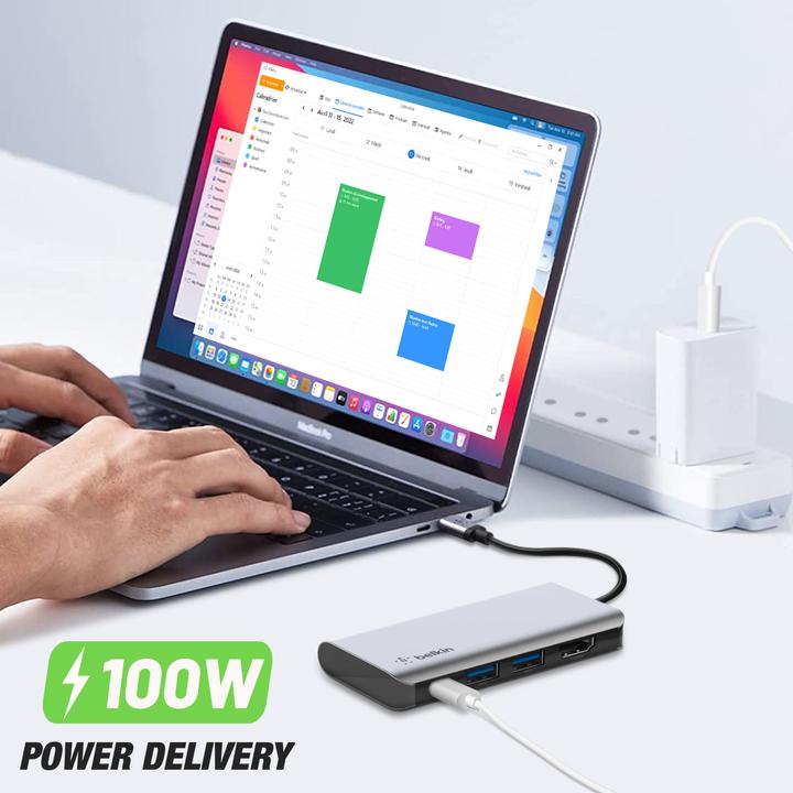 Actual product image Belkin USB-C 4 in 1 (USB-C, 4 Ports)