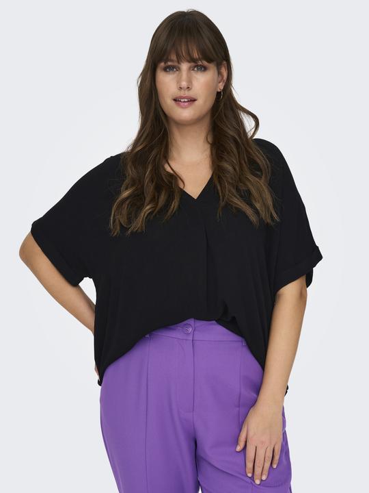 Actual product image Only Curvy V-neck viscose top (46)
