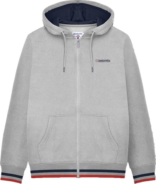 Lambretta SS25 Hoodie mit durchgehendem Reissverschluss