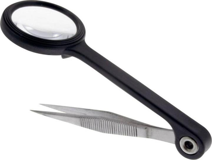 Tweezers With magnifying glass