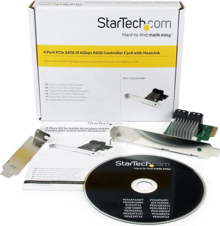 Produktbild StarTech 4 Port PCIe SATA Controller Card