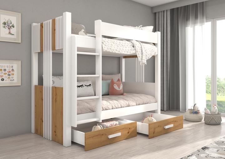Immagine prodotto ADRK Furniture Letto a castello matrimoniale ARTA 180x80 (180 x 80 cm)