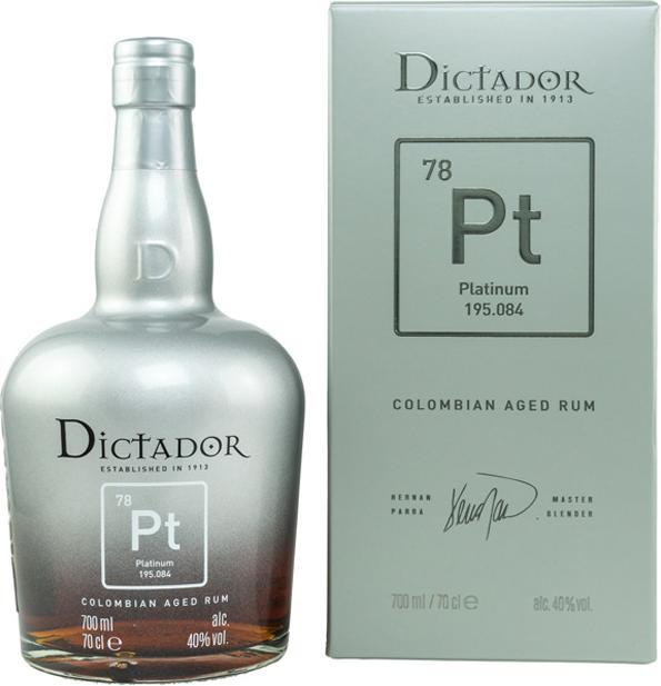 Immagine prodotto Dictador Platino 40% 70cl