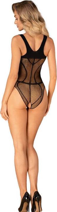 Actual product image Obsessive B336 Crotchless Teddy - Black (S, M, One size, M/L)