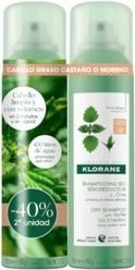Produktbild Klorane Reinigendes Trockenshampoo Brennnessel Dunkles Haar - 2x150ml (300 ml, Trockenshampoo)
