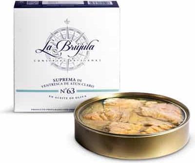 Produktbild La Brújula Gelbflossen-Thunfischfilet in Olivenöl (130 g)