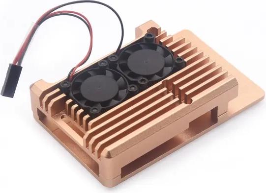 Produktbild HutoPi Copper color aluminum alloy case for Pi 4