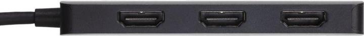 Actual product image Club 3D Club3D MST hub USB 3.2 Type C > 3x HDMI 4K60Hz St/Bu retail (USB-C, 3 Ports)