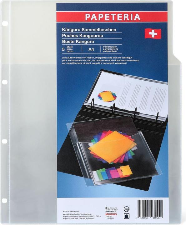 Produktbild Papeteria Zeigetaschen Känguru (A4, 5 x)