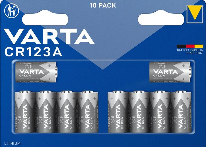 Produktbild Varta Photo Lithium (10 Stk., CR123A, 1430 mAh)