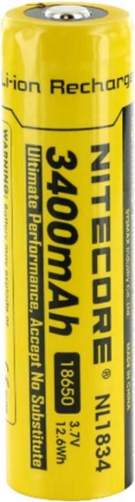Actual product image Nitecore 18650 Rechargeable battery