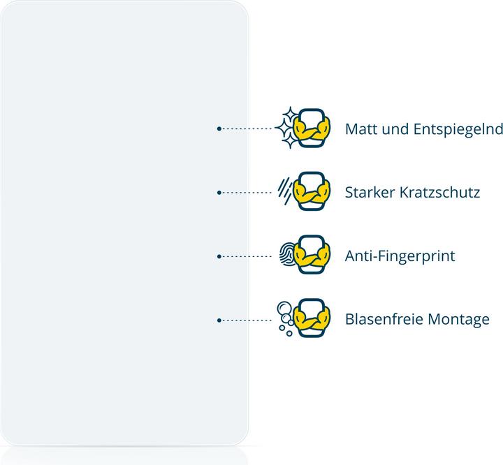 Produktbild BROTECT Entspiegelungs-Schutzfolie Displayschutz Matt (25")