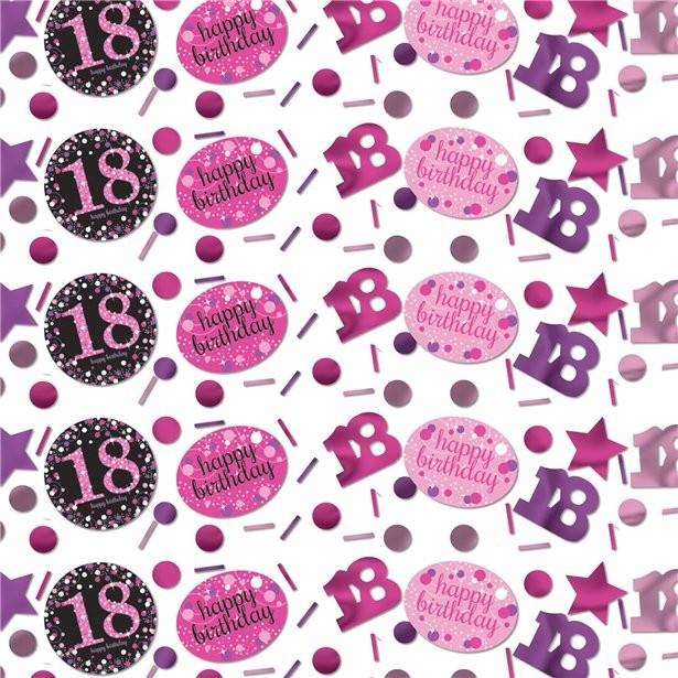 Image du produit Amscan Confettis Roses 18 Ans "Joyeux Anniversaire