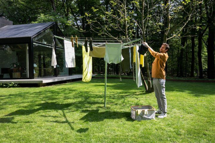 Immagine prodotto Brabantia Lift-O-Matic 50 M - Tubo da 45 mm con ancoraggio a pavimento in metallo (50 m)