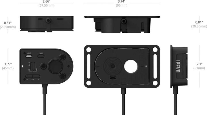 Productafbeelding Ipevo DOK DO-CAM UHD 4K 8MP met klem en bevestiging zwart (4K)