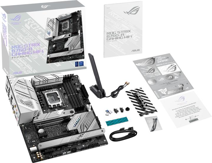 Image du produit ASUS Carte mère MB ROG STRIX B760-A GAMING WIFI (Intel,1700,DDR5,ATX) (LGA 1700, Intel B760, ATX)