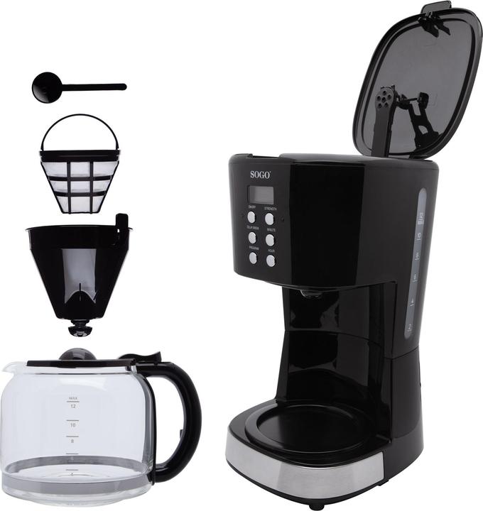 Actual product image Sogo DRIP DIGITAL COFFEE MAKER WITH GLASS JAR,15 CUPS, - 1,8L - 900W