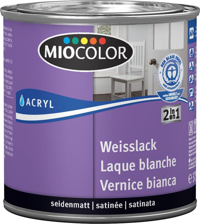 Miocolor Laque blanche (Blanc, 0.38 l)