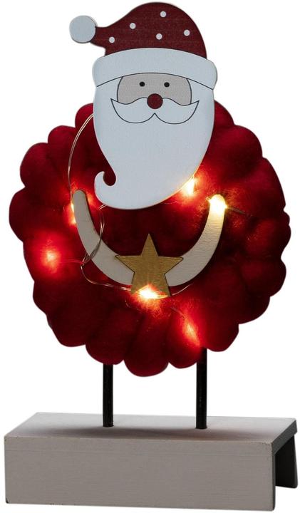 Immagine prodotto Konstsmide Sagoma LED in legno "Babbo Natale con cotone