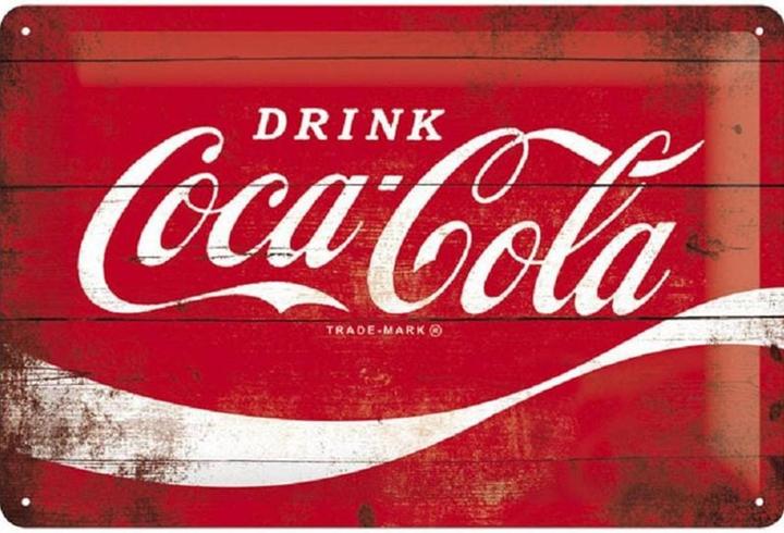 Actual product image Nostalgic-Art Merchandising Coca-Cola sign 20 x 30 cm, metal (20 x 30 cm)