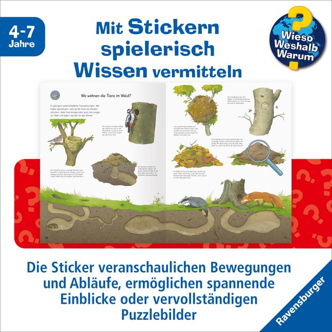 Immagine prodotto Ravensburger Perché? Perché? Perché? Libretto di adesivi: Nella foresta