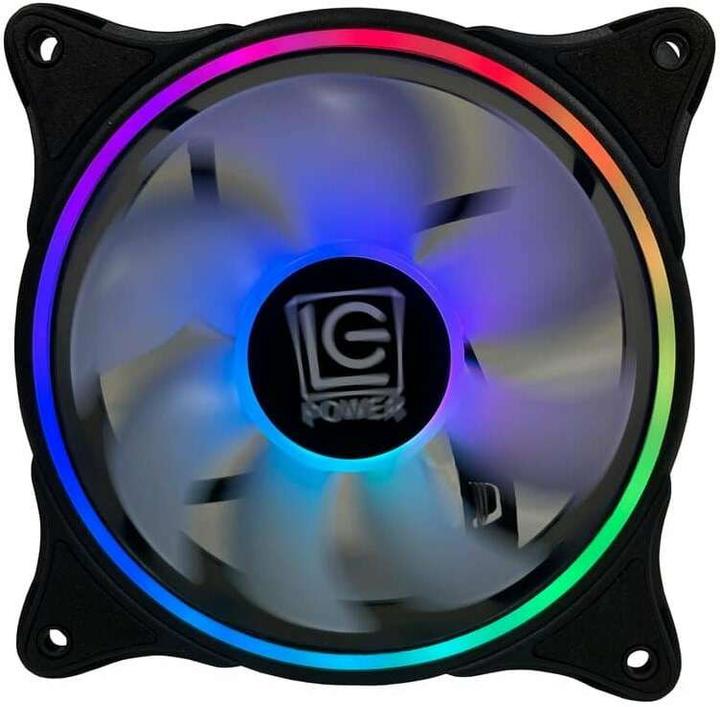 Actual product image LC-Power LC-CF-120-ARGB-B Black Housing fan 120mm 12x12CM retail (120 mm, 1 x)