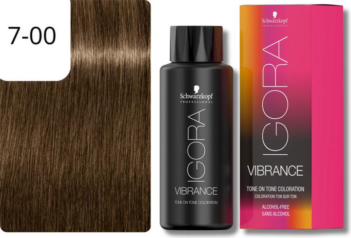 Produktbild Schwarzkopf Igora Vibrance - 7-00 Medium Blonde Natural Extra (7-00 Mittelblond Natur Extra)