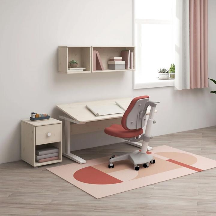 Image du produit Flexa Study Classic Bureau réglable en hauteur avec fonction bascule Blanc lasuré