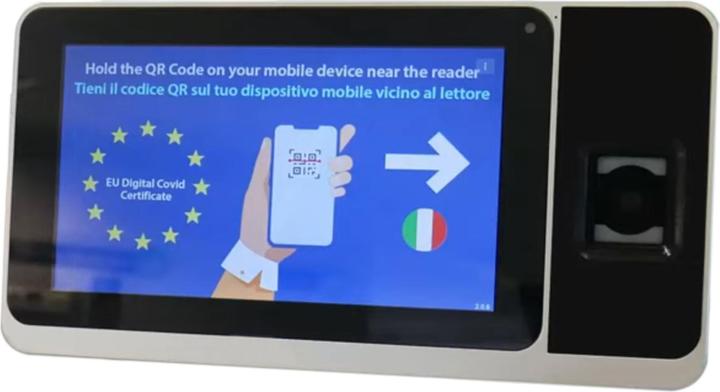 Produktbild PNI QR-Scanner Grünes Zertifikat Covid-19 ZYNK-ZPAD-PLUS-QR-12-S, WLAN, 2 MP, 7-Zoll-Touchscreen, RFID (QR-Code)