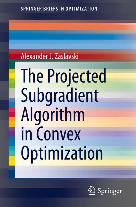 Etichetta energetica The Projected Subgradient Algorithm in Convex Optimization (Alexander J Zaslavski, 2020)