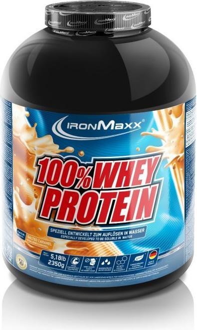 Actual product image IronMaxx 100% Whey Protein (2350g can) (Salted Caramel, 1 pcs., 2350 g)